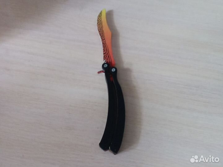 Деревянный нож бабочка