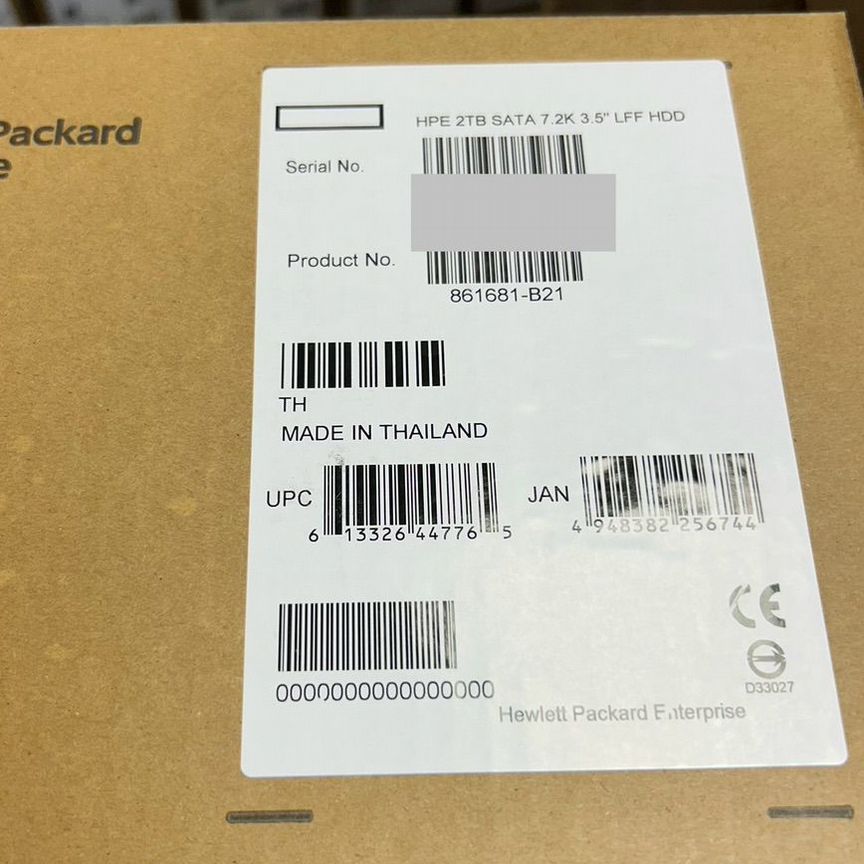 [861681-B21] Жесткий Диск 2tb Sata 861681-B21 862132-001 G9-G10