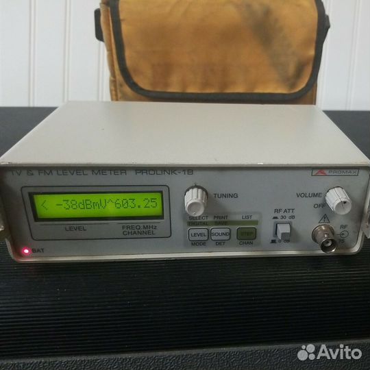 Prolink-1,замер тв сигнала DVB-C/FM AM,уквчм радио