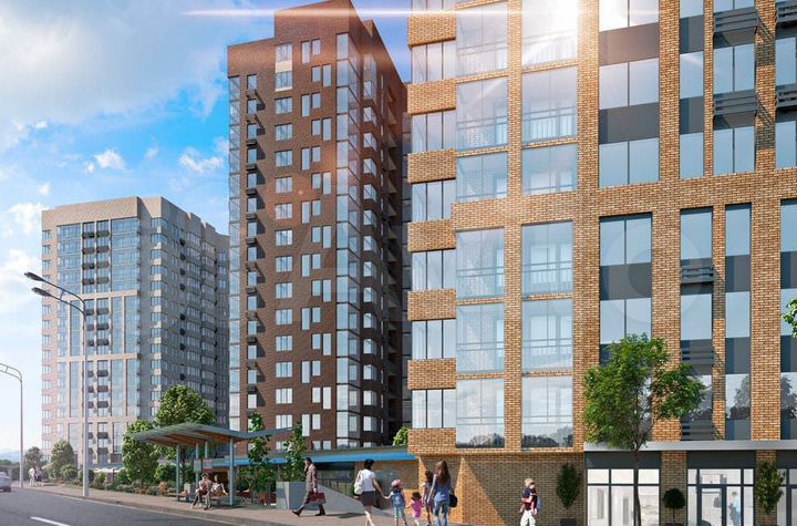 2-к. квартира, 45,3 м², 11/17 эт.