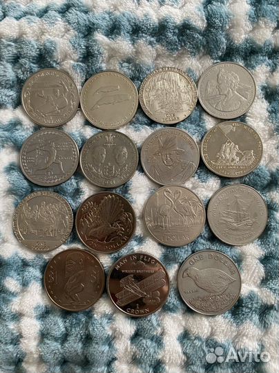 Иностранные монеты кроновый тип шайбы
