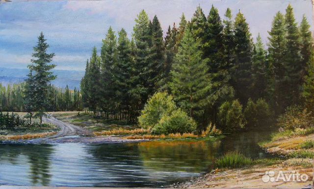 Картина маслом на холсте пейзаж