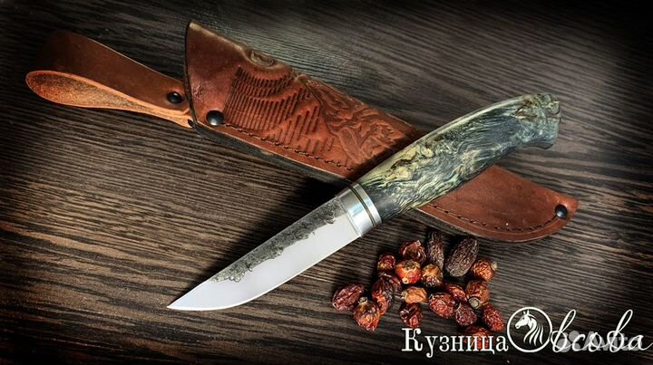 Финка малая лесная из кованой стали х12мф