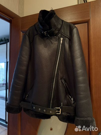 Дубленка авиатор женская