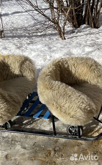 Подстилка в санки для двойни