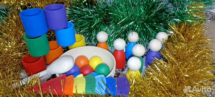 Детский развивающий сортер Монтессори