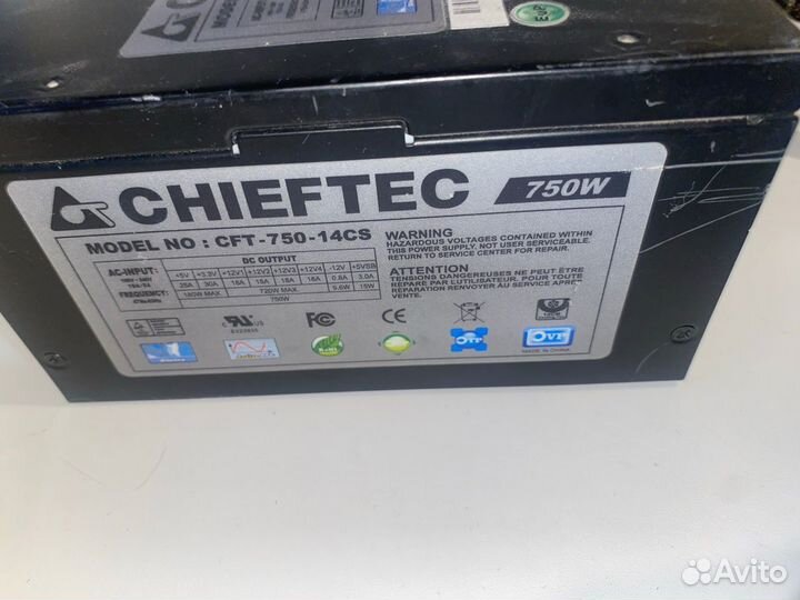 Блок питания chieftec 750w