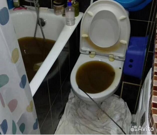 Устранение засоров. Прочистка канализации