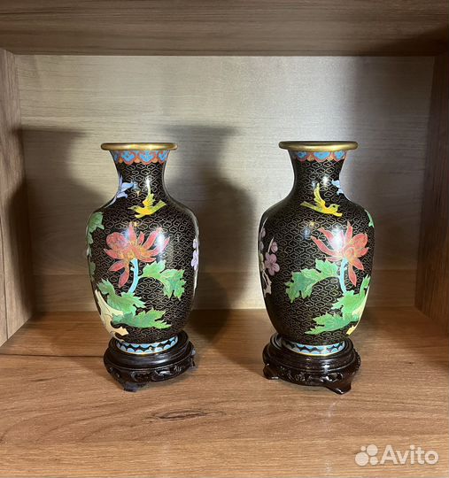 Ваза китайская клуазоне