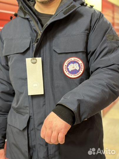 Canada Goose парка пуховик синий XXL новый