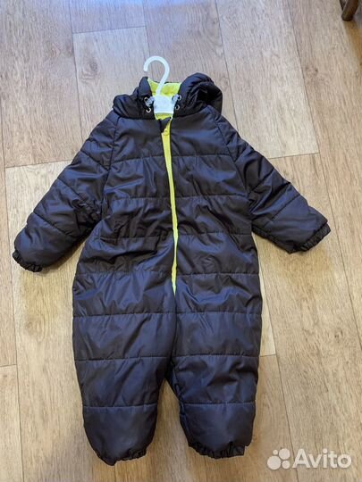 Комбинезон демисезонный 74 Топотушки + шапка