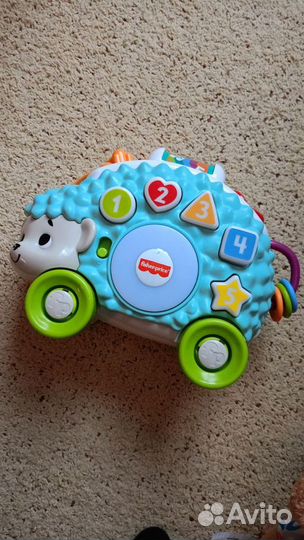 Игрушки fisher price ленивец лось ёжик щенок