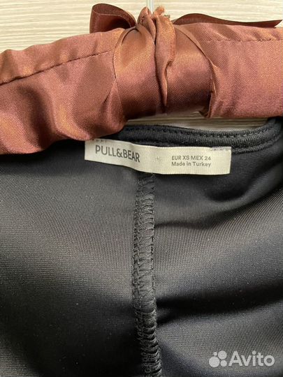 Бархатное платье pull and bear