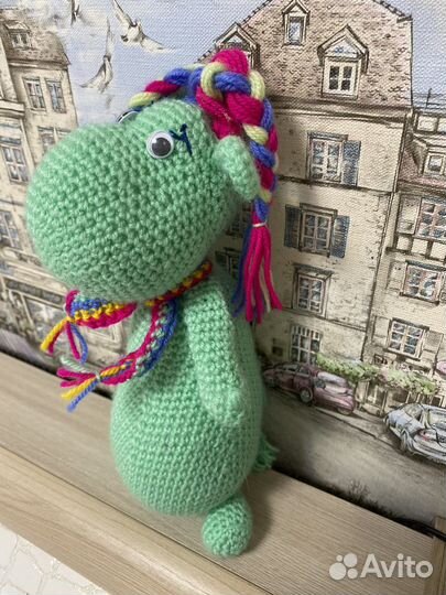 Игрушки Коровка и Бегемотик новые, ручная работа