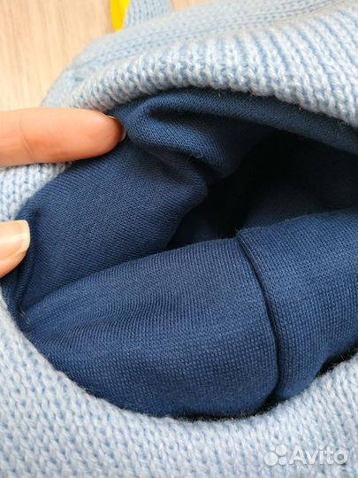 Новая зимняя шапка шлем для мальчика 48-52