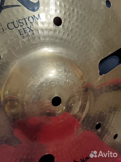 Тарелка креш Zildjian A Custom EFX 18 отремонтиров