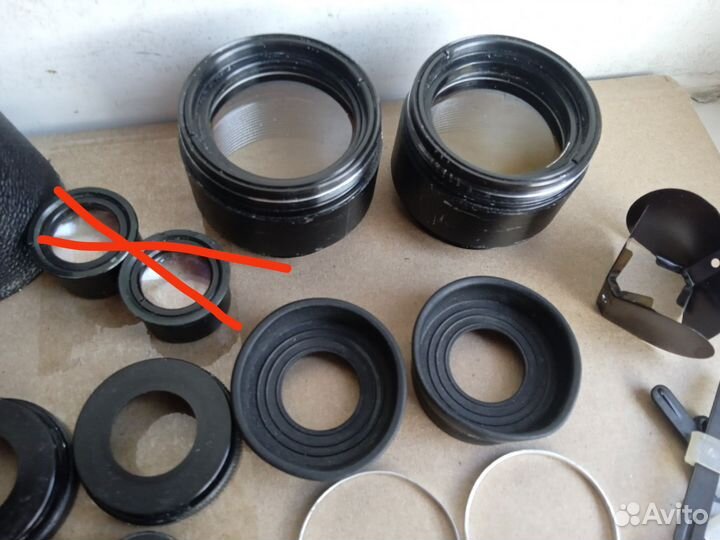 Окуляр, призма, объектив бинокля tento 7х35 СССР