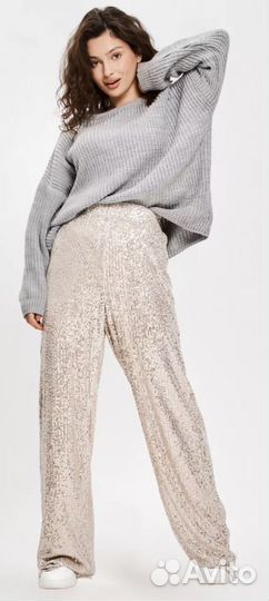 Брюки с пайетками