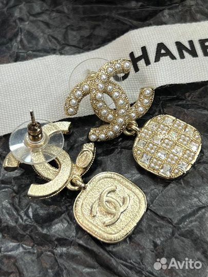 Серьги chanel