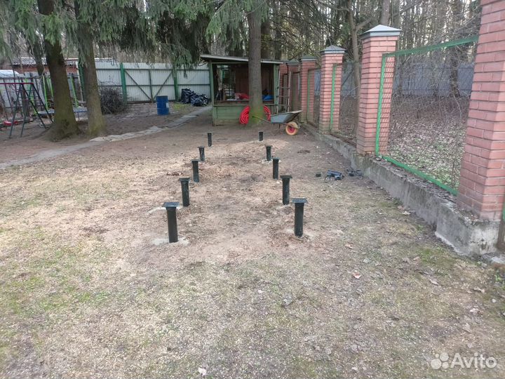 Фундамент на винтовых сваях под ключ