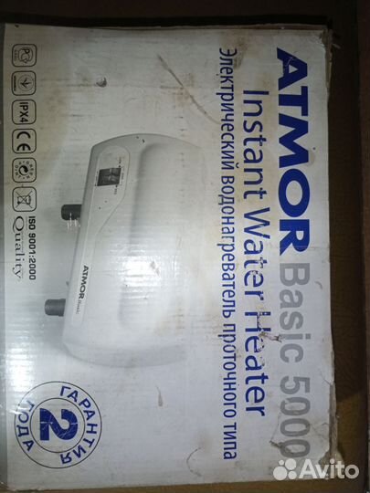 Электрический водонагреватель atmor 5 киловат