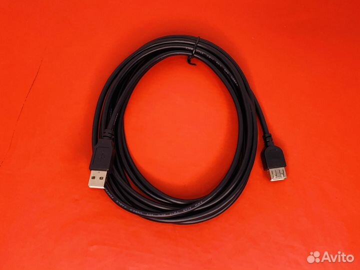 Кабель Perfeo USB 2.0 (A-A) M\F, 3 м