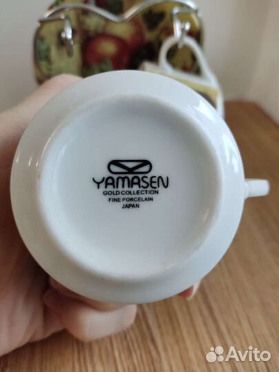 Кофейные чашки с блюдцами фарфор yamasen