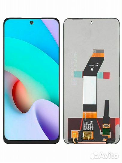 Дисплей для Xiaomi Redmi 10 тачскрин черный