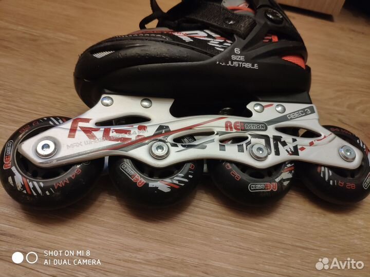 Роликовые коньки Reaction Rainbow. Р.26-31