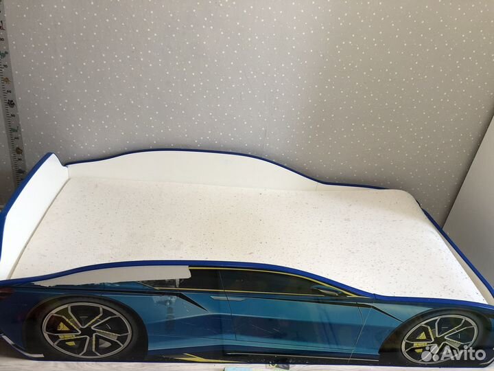 Детская кровать машинка бу с матрасом