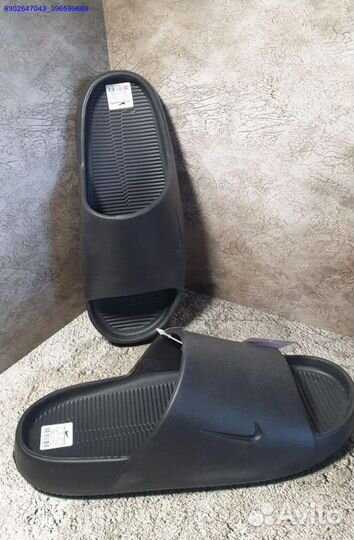 Тапочки Nike Calm Slide чёрные (Арт.41143)