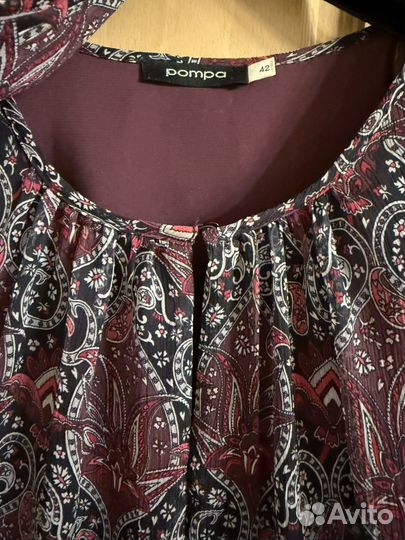 Шифоновое платье 42