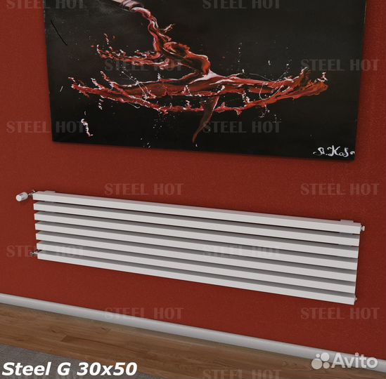Горизонтальный дизайн радиатор Steel-Hot от произв