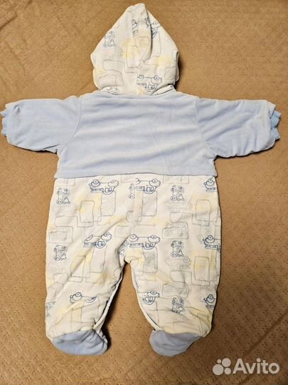 Комбинезон велюровый для новорожденного 68 р бу