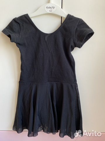 Купальник гимнастический чёрный