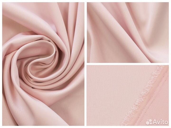 Ткань Русский атлас-стрейч однотонный