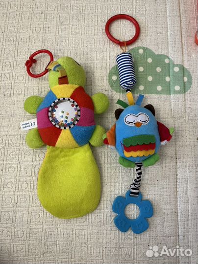 Мягкая книжка, игрушки подвески, развивающие