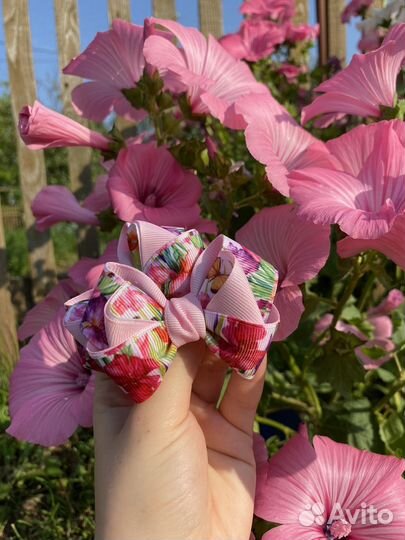 Бантики для волос ручной работы