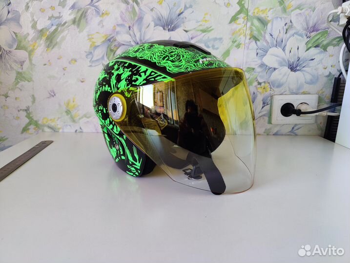 Шлем для мотоцикла скутера мопеда открытый