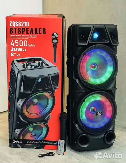 Беспроводная Колонка с микрофоном ZQS-8210