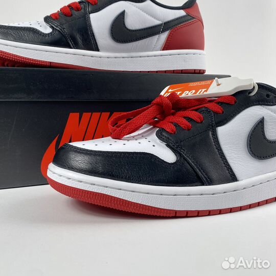 Кроссовки Jordan 1 Low OG Black Toe(Оригинал)