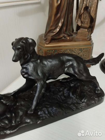 Каслинское литье. Сеттер с куропаткой. 1974 год