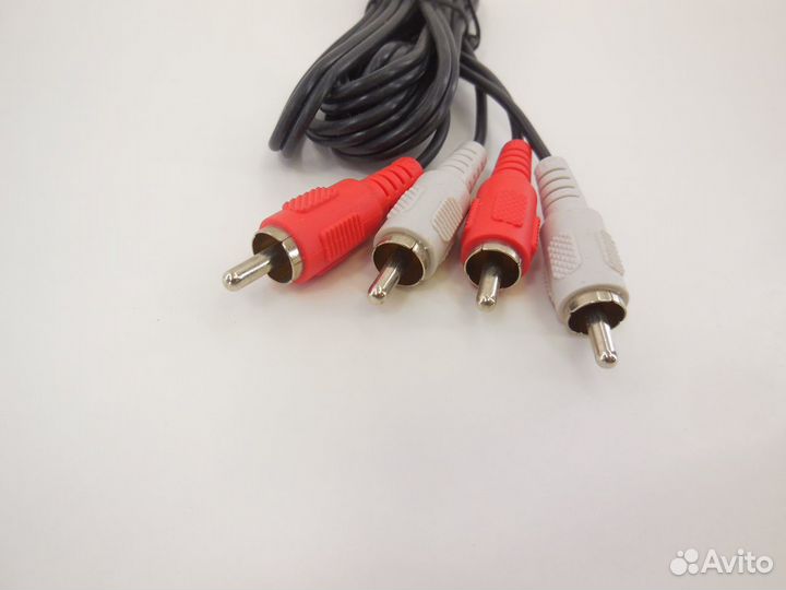 Композитный аудио кабель 2xRCA — 2xRCA до 2 метров