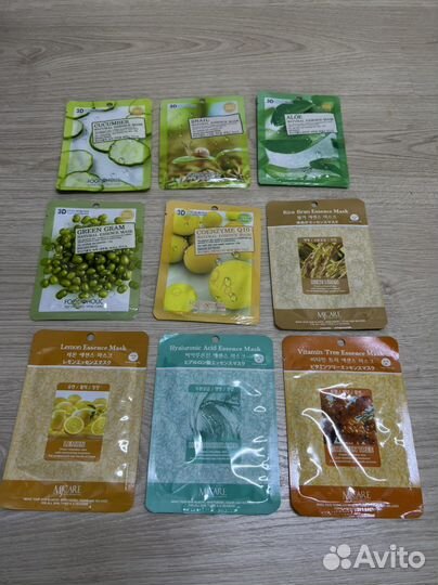 Маски для лица тканевые корейские