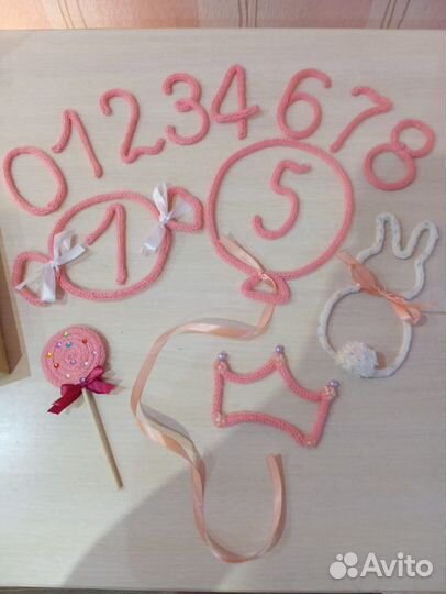 Вязаные цифры, трикотин