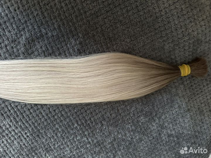 Волосы натуральные срез омбре 60 см