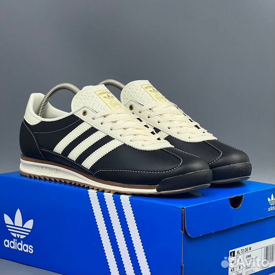 Кроссовки мужские Adidas SL 72 Core Black Leather