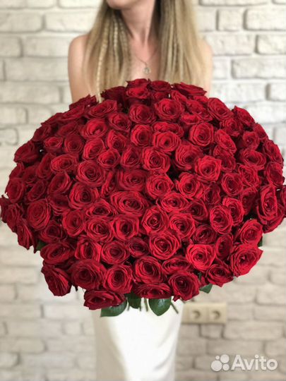 Букет из 59 красных роз Цветы Красноярск