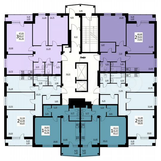 1-к. квартира, 43 м², 15/16 эт.