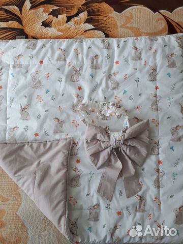 Конверт-одеяло двустороннее с бантом